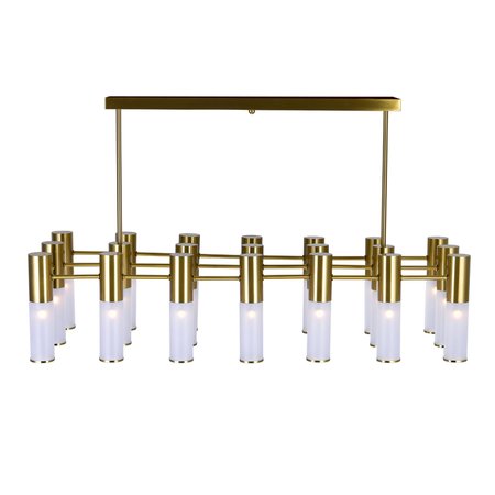 Cwi Lighting 12 Light IslandPool Table Chandelier With Brass Finish 1221P32-12-625